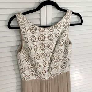 Champagne & Ivory Lela Rose Bridesmaid Dress